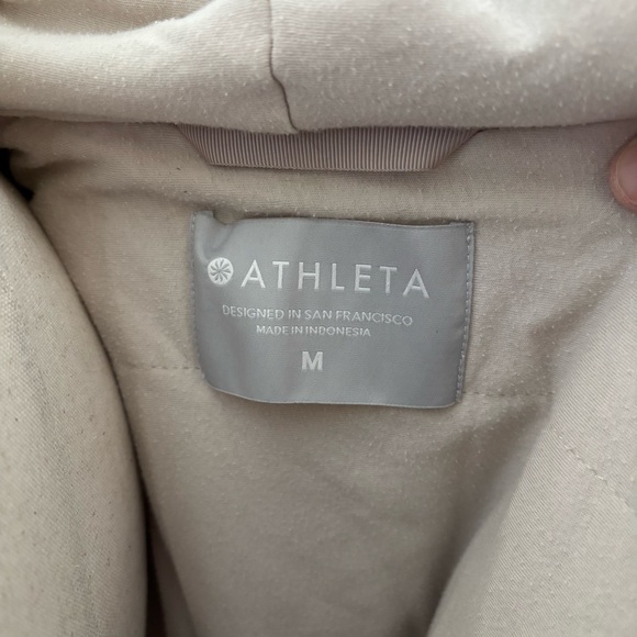 Athleta Ritual Faux Fur zip up jacket with hood Size Medium - Picture 8 of 10